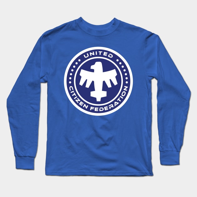 United Citizen Federation Long Sleeve T-Shirt by MindsparkCreative